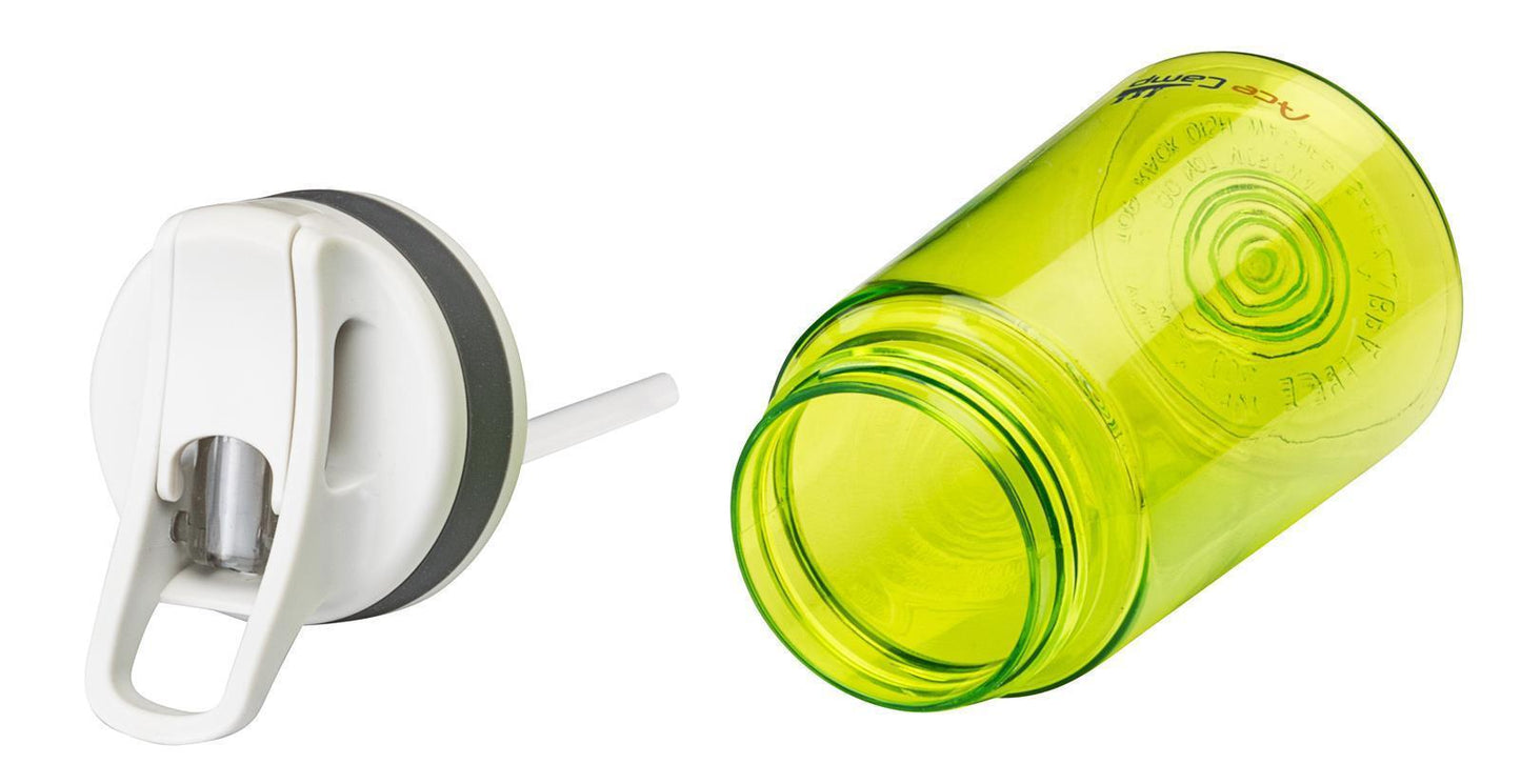 AceCamp TRITAN Trinkflasche 350 ml grün zerlegt Einzelteile Reinigung