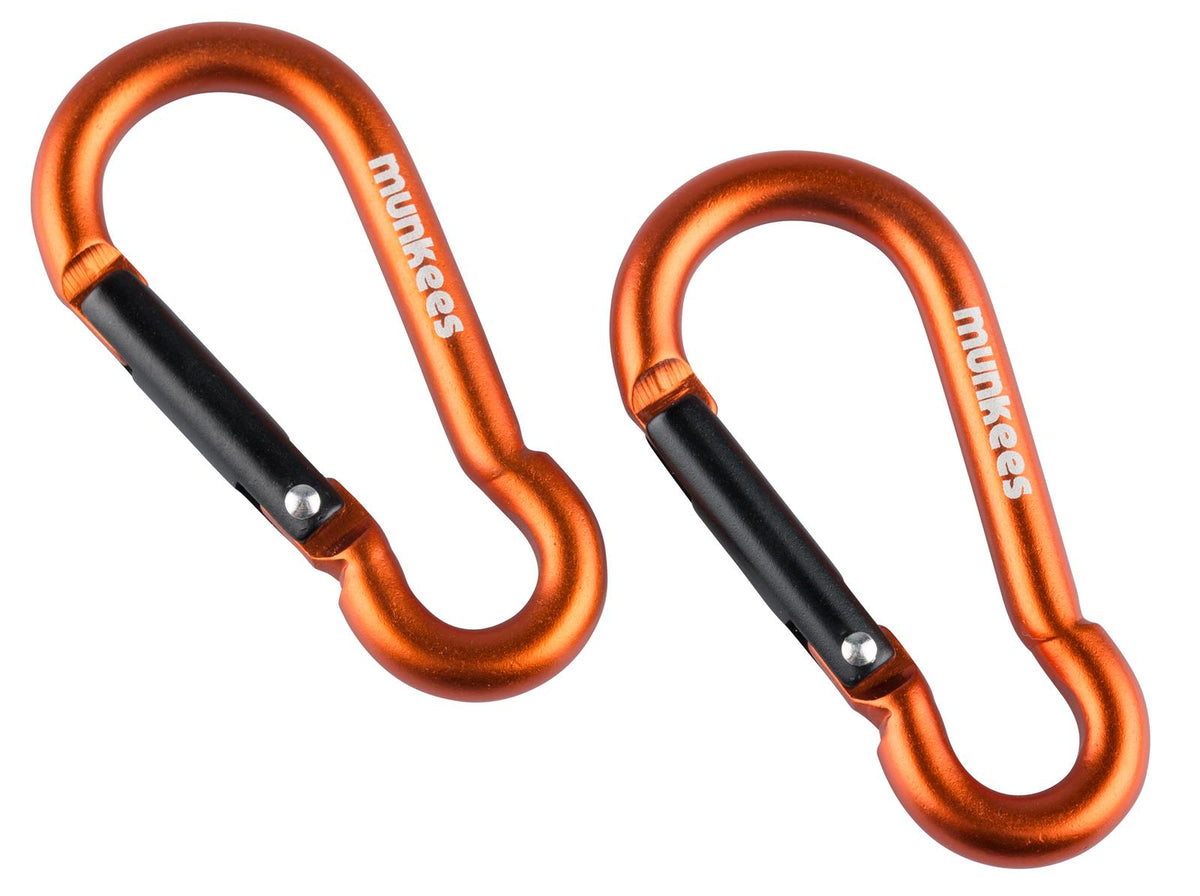 munkees Karabiner Schlüsselanhänger Birnenform, 2 Stück – Ø 5 x 50 mm
