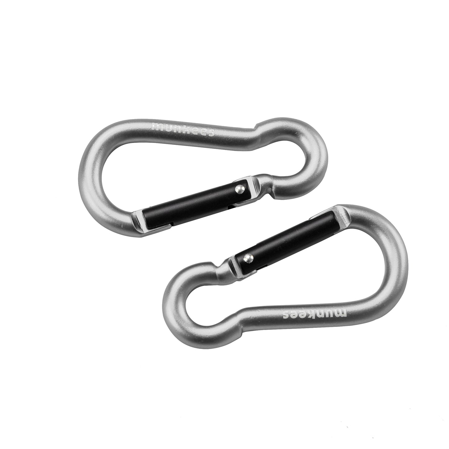 Munkees Karabiner Birnenform 2 Stück Verpackung Produktrückseite