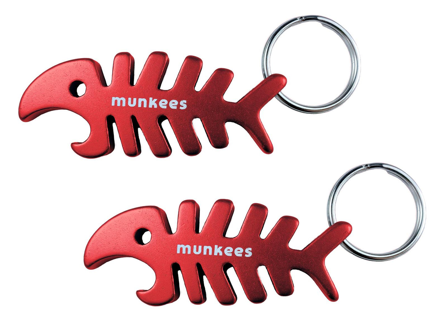 Munkees Fisch Anhänger mit Flaschenöffner als praktisches Outdoor-Gadget