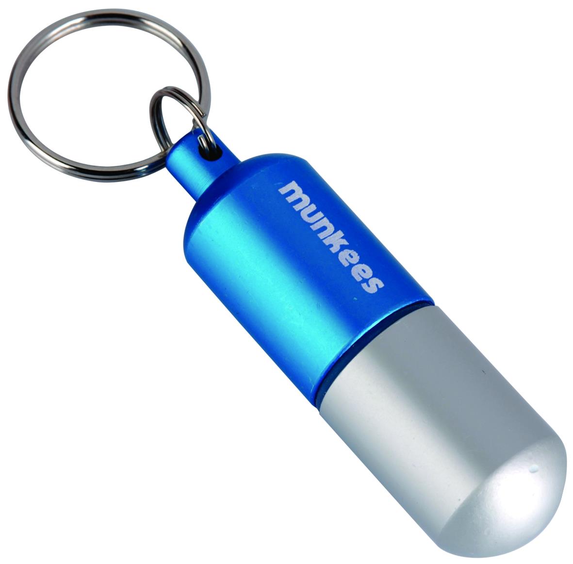 Munkees wasserdichte Kapsel M mit Schlüsselanhänger in Silber