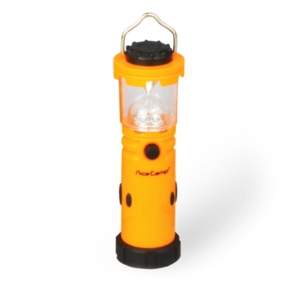 Mini Camping Laterne mit LED und Reflektor in kompakter Taschenformat-Größe