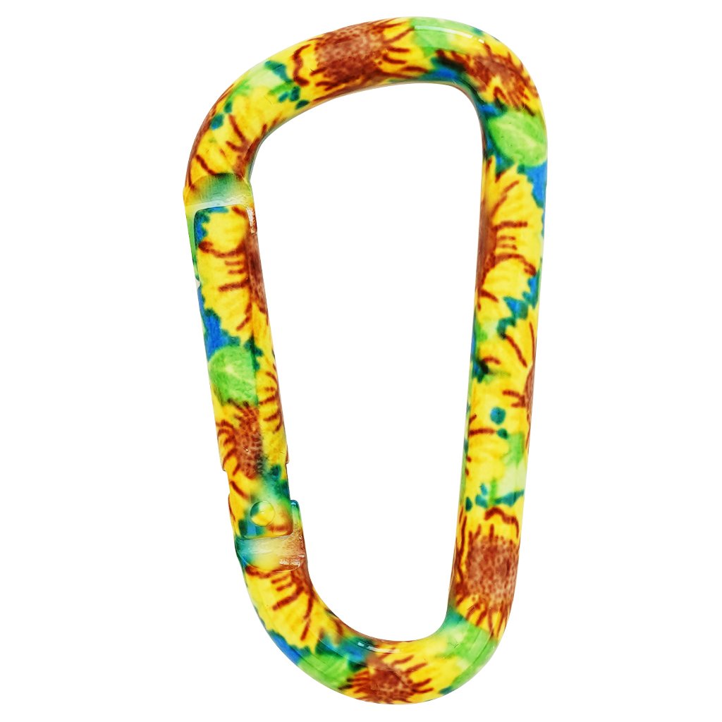 munkees Karabiner Sunflower mit Schlüsselring in sonnenblumengelber Farbe