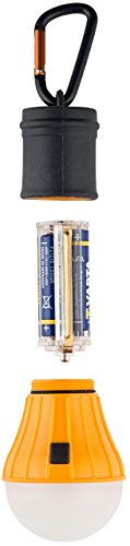 munkees LED Zeltlampe mit Karabiner – Orange