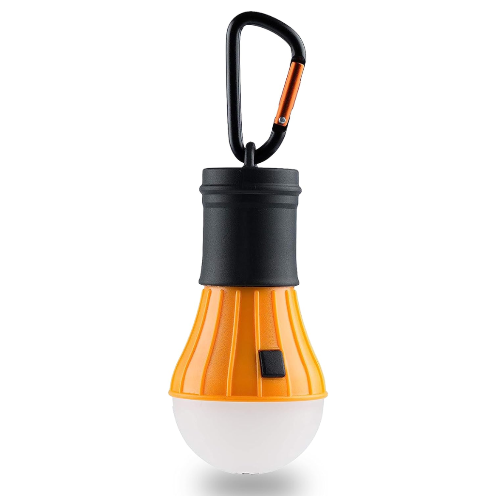 munkees LED Zeltlampe mit Karabiner – Orange