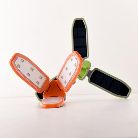 SURYA Solarlampe faltbar mit USB & Haken – AceCamp