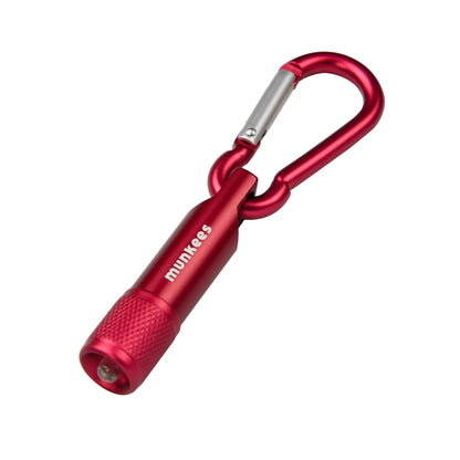 munkees Mini Taschenlampe mit Karabiner und LED