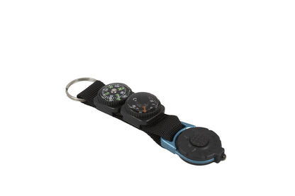 munkees Schlüsselanhänger mit Kompass, Thermometer & LED