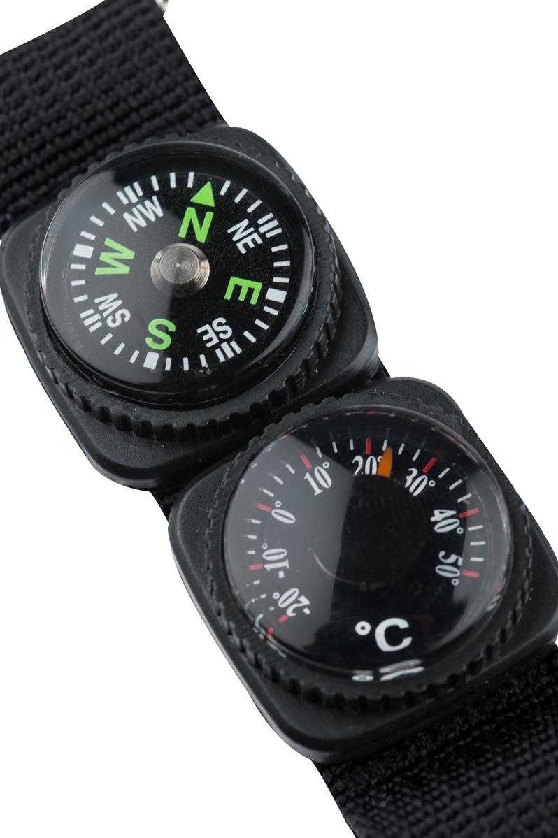 munkees Schlüsselanhänger mit Kompass, Thermometer & LED