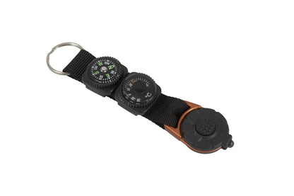 munkees Schlüsselanhänger mit Kompass, Thermometer & LED