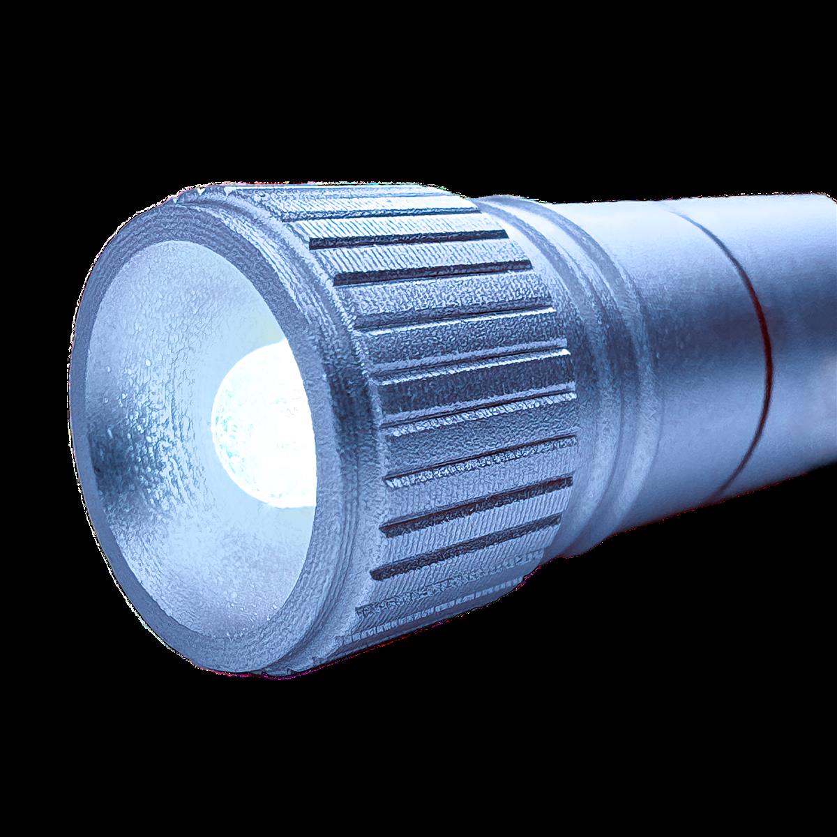 munkees Mini LED Taschenlampe mit Herz-Karabiner – Blau