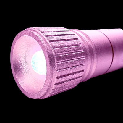 munkees Mini LED Taschenlampe mit Herz-Karabiner pink