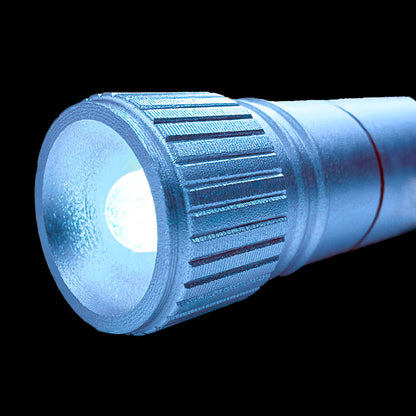 munkees Mini LED Taschenlampe mit Herz-Karabiner blau