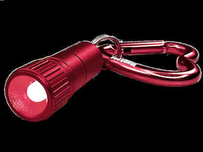 Munkees Mini LED Taschenlampe mit Herz-Karabiner – Rot