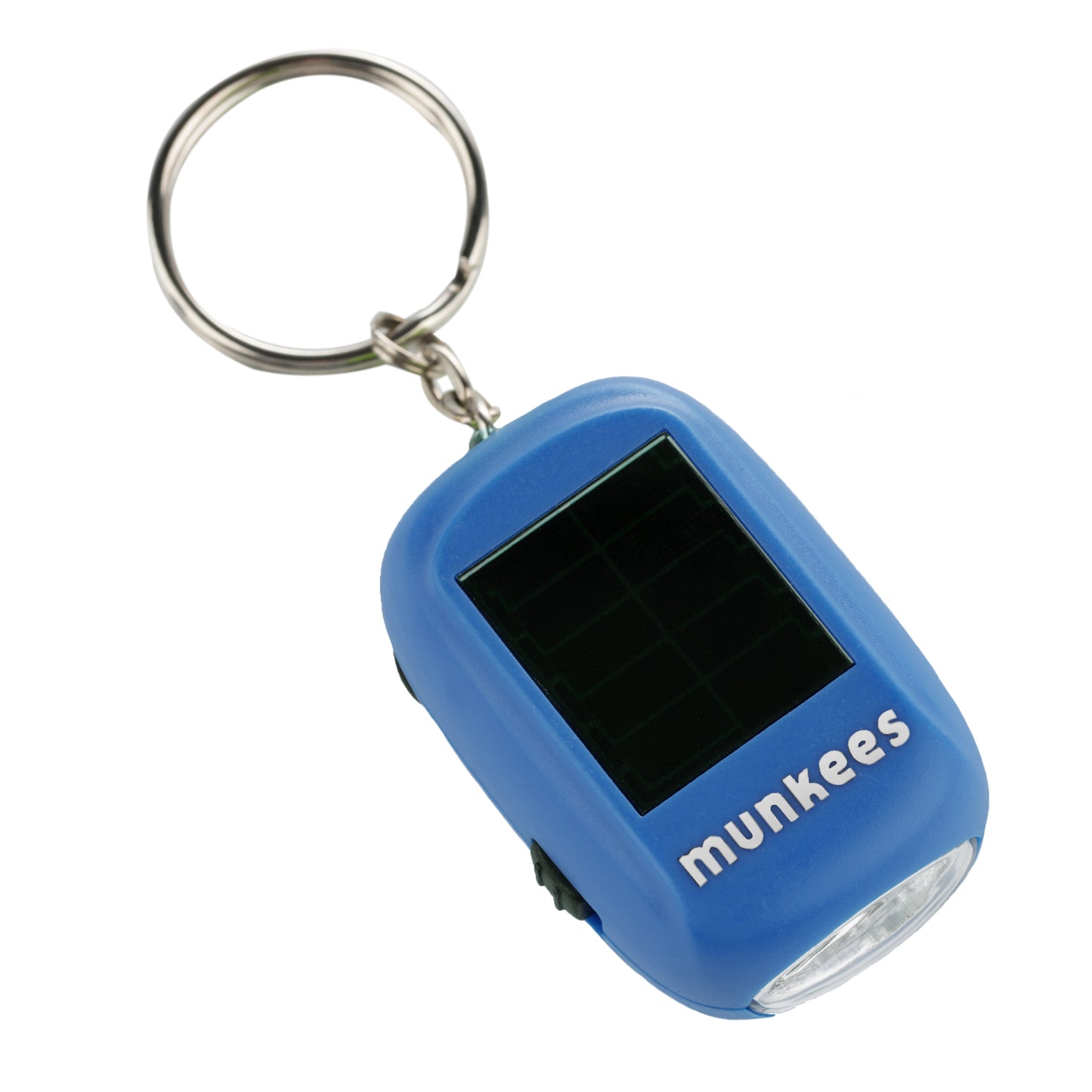 munkees Mini Solar Dynamo Taschenlampe mit Schlüsselanhänger
