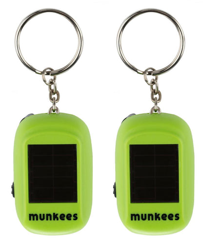 munkees Mini Solar Dynamo Taschenlampe, 2er-Set