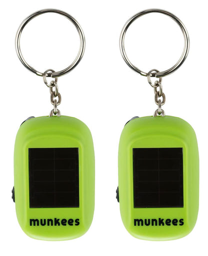 munkees Mini Solar Dynamo Taschenlampe mit Schlüsselanhänger