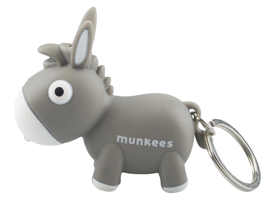 munkees Esel – LED-Licht & Tiergeräusch am Schlüsselanhänger