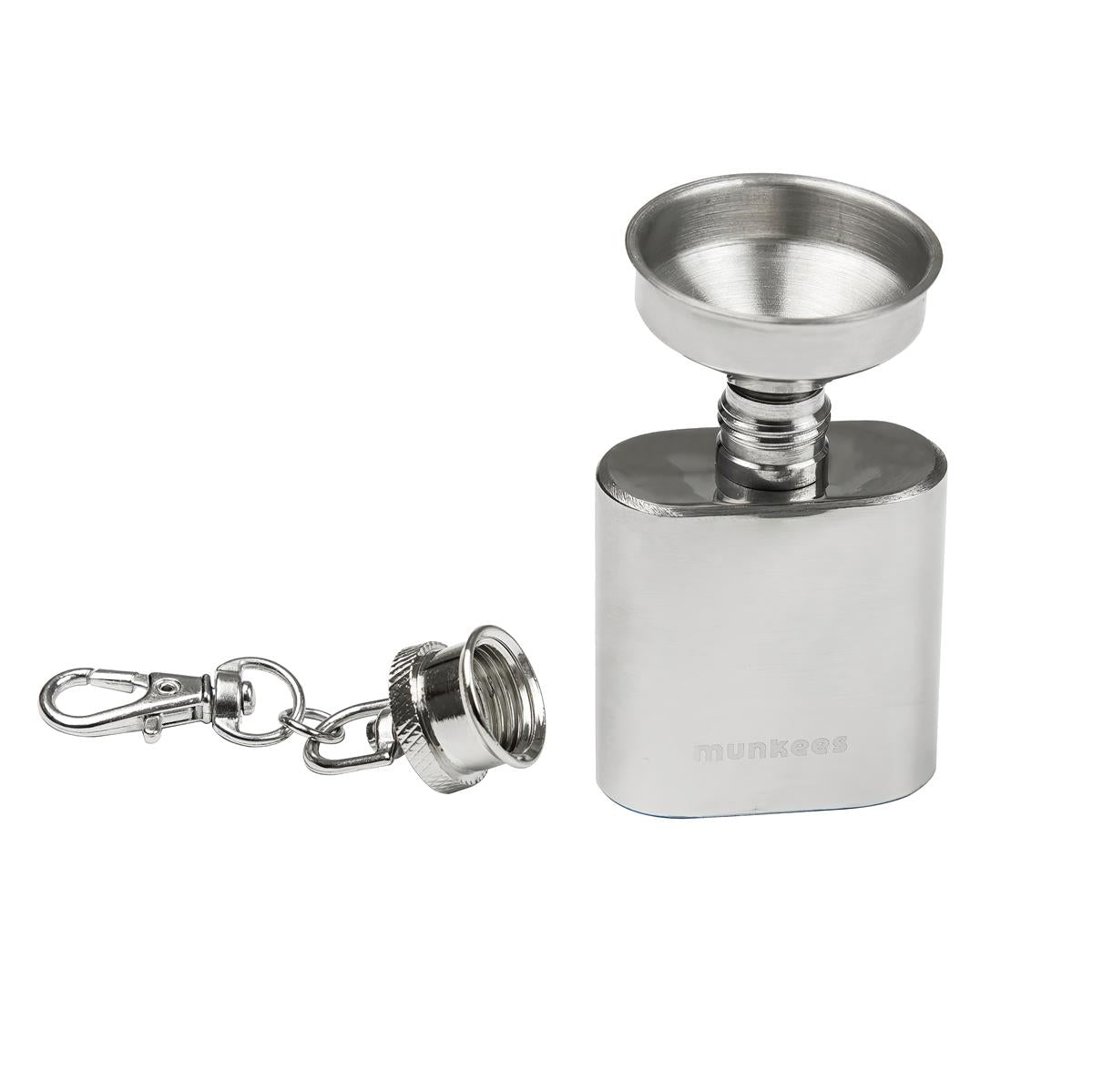munkees Flachmann-Set KIPPIS mit Karabiner & Trichter