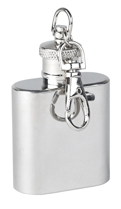 munkees Kippis Flachmann-Set mit Karabiner & Trichter, 30 ml