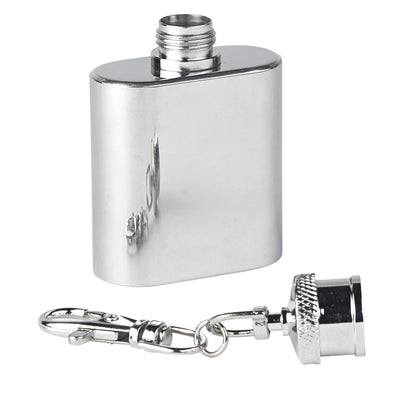 munkees Kippis Flachmann-Set mit Karabiner & Trichter, 30 ml