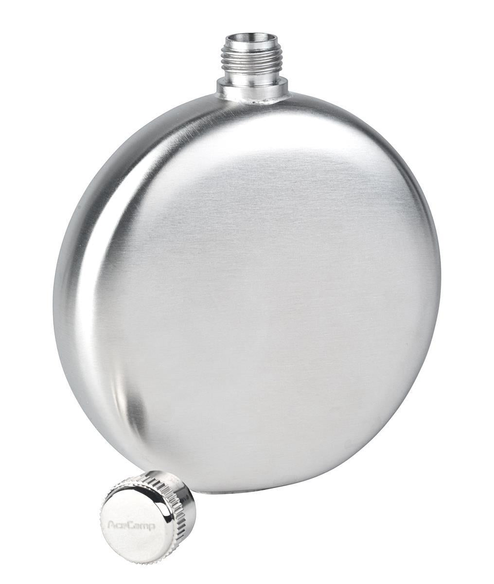 Runder Edelstahl Flachmann 150 ml – AceCamp