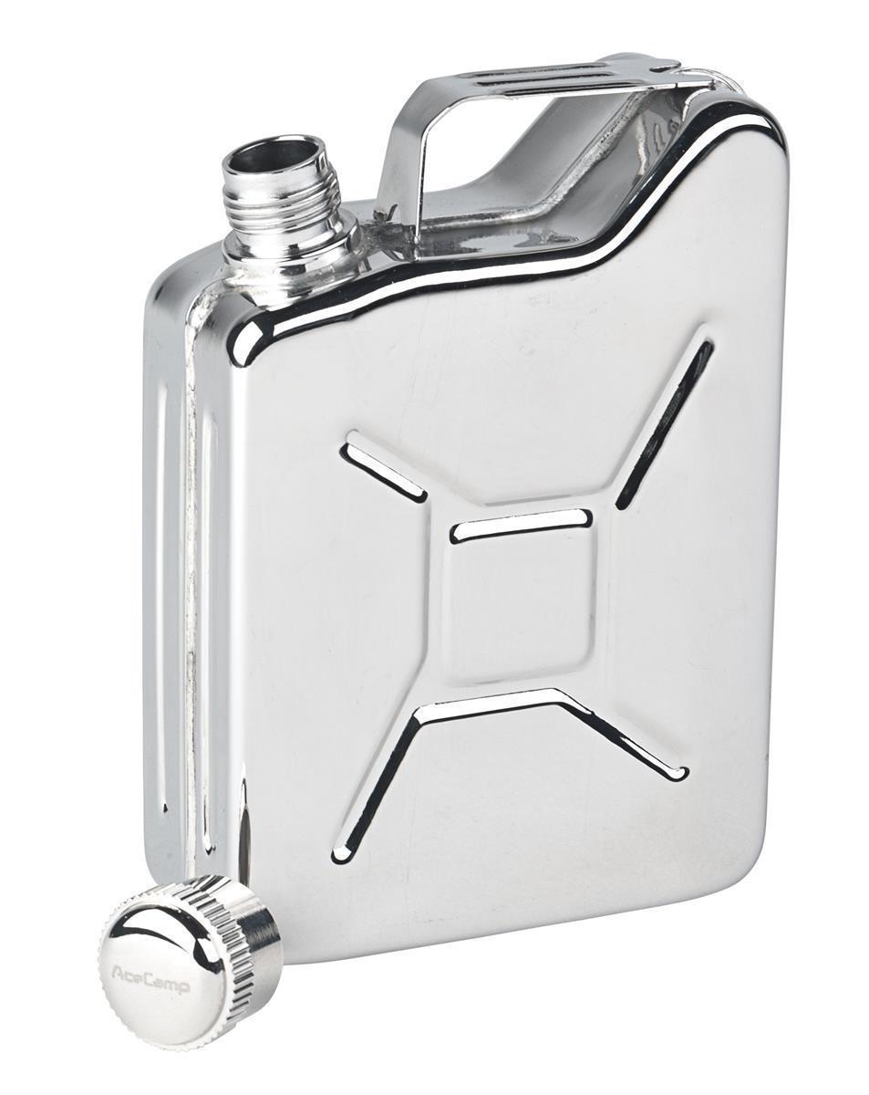 AceCamp Flachmann 2er-Set – Edelstahl im Kanister-Design