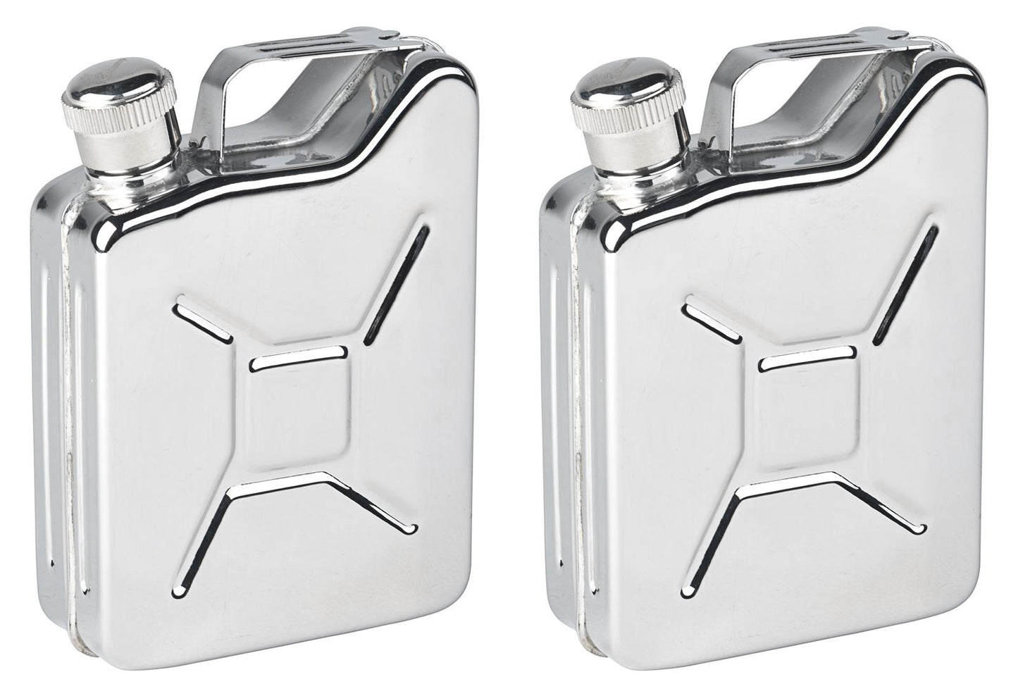 AceCamp Flachmann 2er-Set – Edelstahl im Kanister-Design