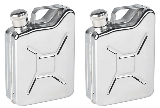 AceCamp Flachmann 2er-Set – Edelstahl im Kanister-Design