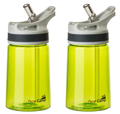 AceCamp TRITAN Trinkflasche BPA-frei mit Trinkhalm
