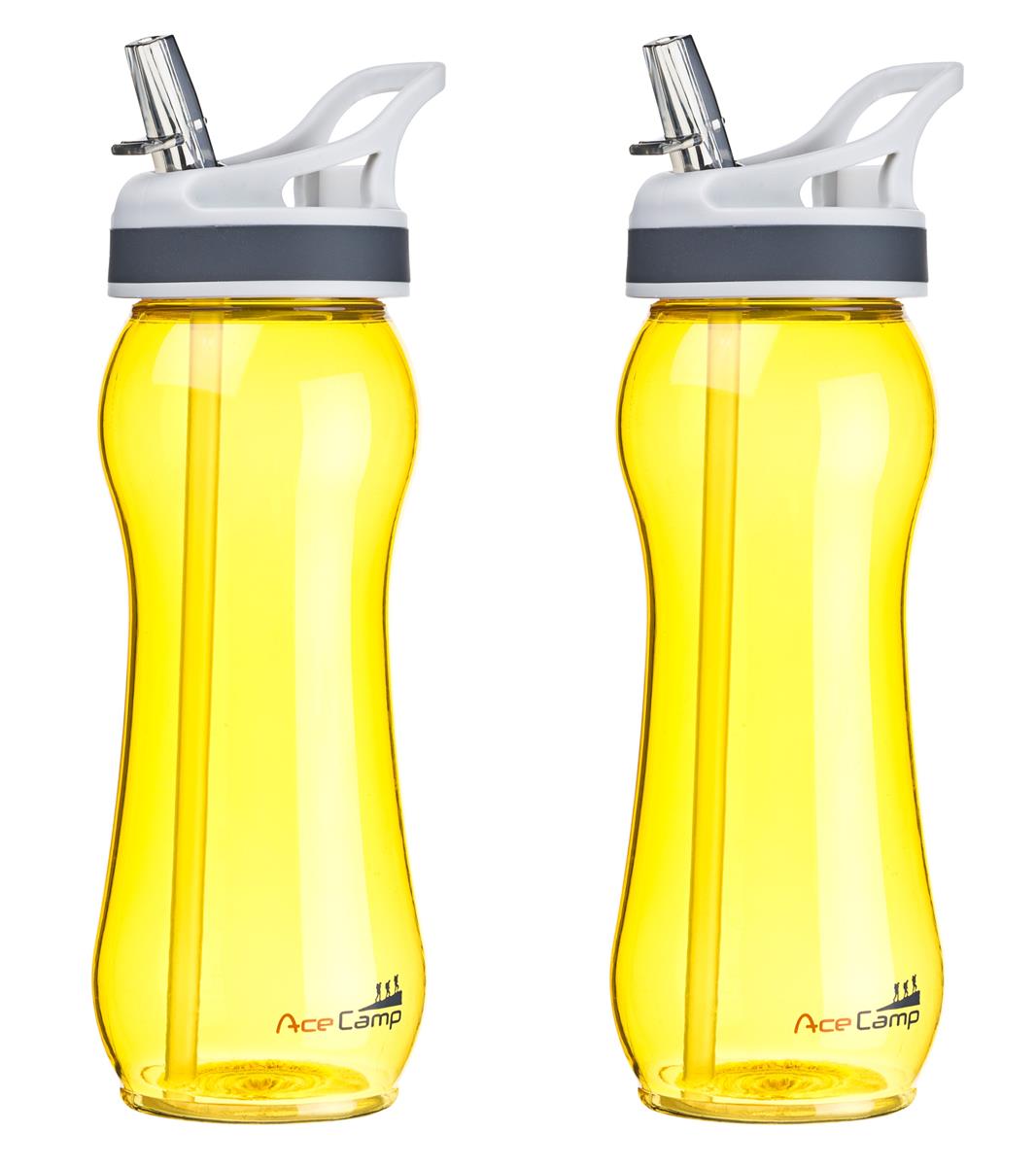 AceCamp TRITAN Trinkflasche BPA-frei mit Trinkhalm