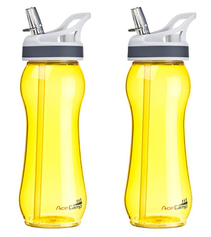 AceCamp TRITAN Trinkflasche BPA-frei mit Trinkhalm