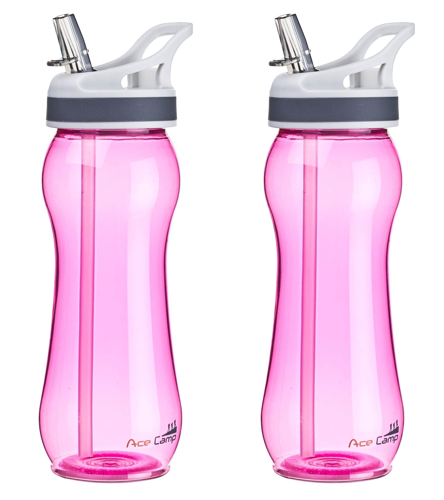 AceCamp TRITAN Trinkflasche BPA-frei mit Trinkhalm