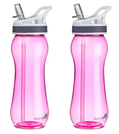 AceCamp TRITAN Trinkflasche BPA-frei mit Trinkhalm