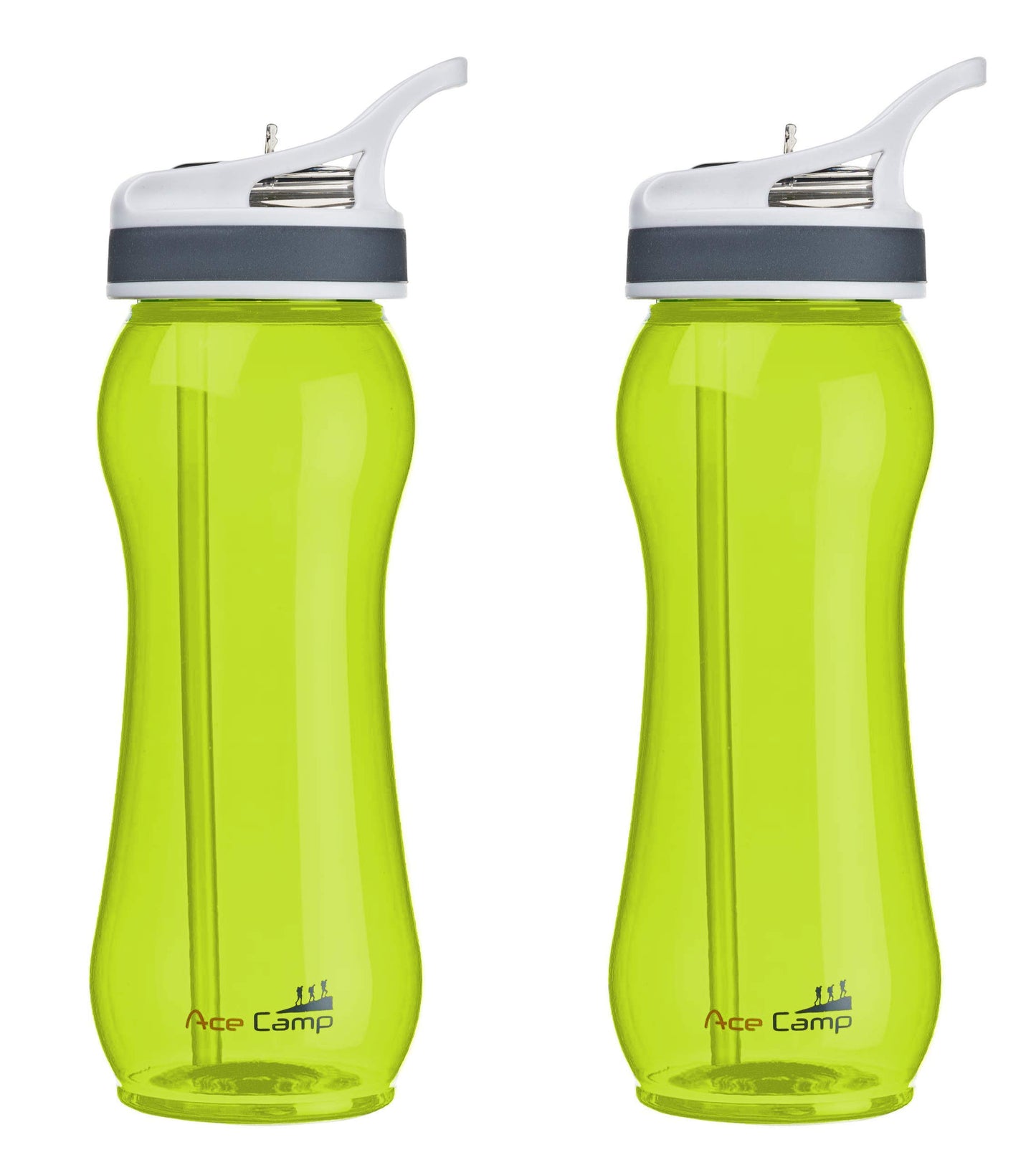AceCamp TRITAN Trinkflasche BPA-frei mit Trinkhalm