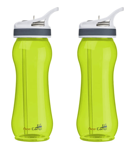 AceCamp TRITAN Trinkflasche BPA-frei mit Trinkhalm