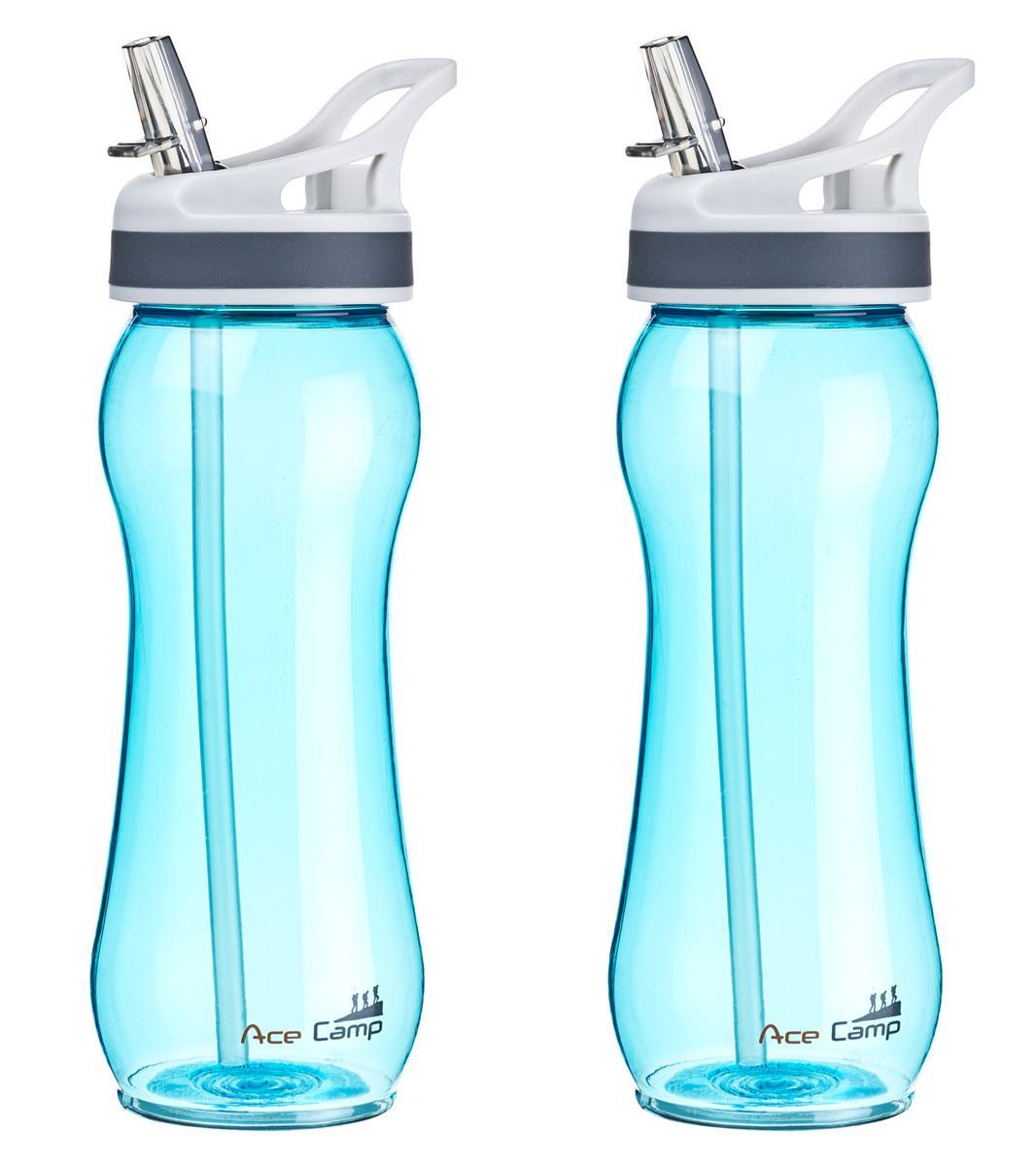 AceCamp TRITAN Trinkflasche BPA-frei mit Trinkhalm