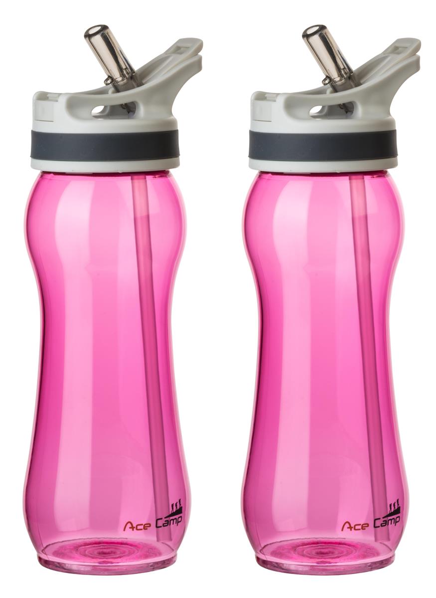 AceCamp TRITAN Trinkflasche BPA-frei mit Trinkhalm