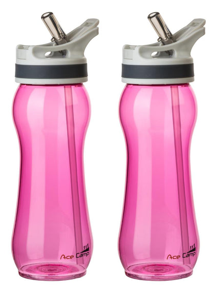 AceCamp TRITAN Trinkflasche BPA-frei mit Trinkhalm