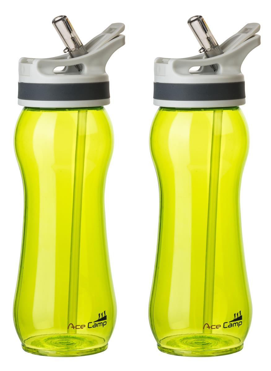 AceCamp TRITAN Trinkflasche BPA-frei mit Trinkhalm