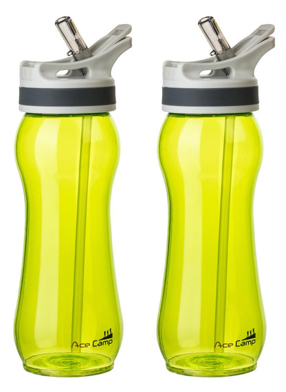 AceCamp TRITAN Trinkflasche BPA-frei mit Trinkhalm