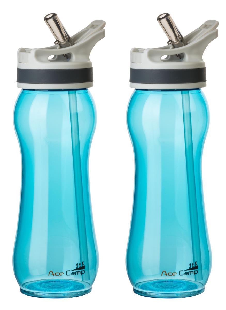 AceCamp TRITAN Trinkflasche BPA-frei mit Trinkhalm