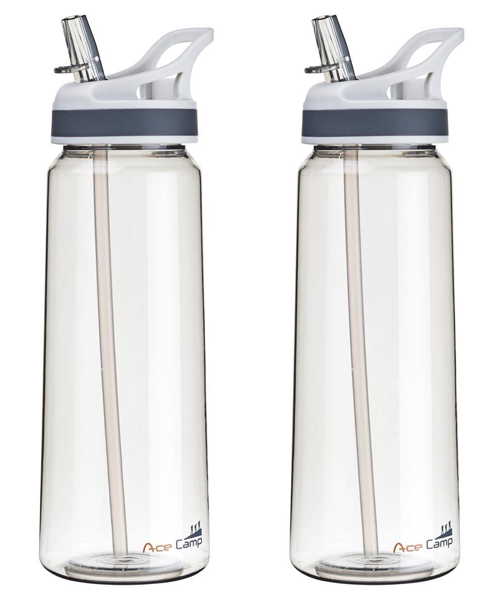AceCamp TRITAN Trinkflasche BPA-frei mit Trinkhalm