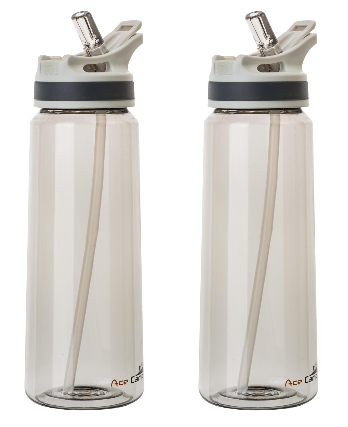 AceCamp TRITAN Trinkflasche BPA-frei mit Trinkhalm