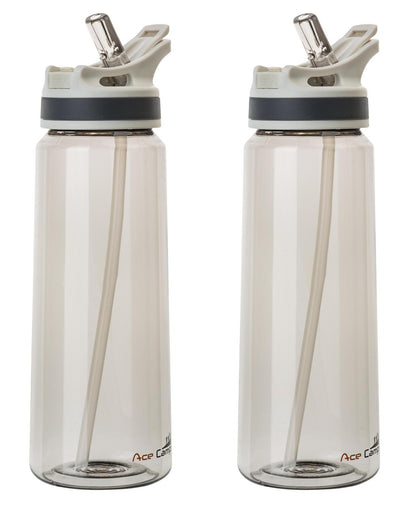 AceCamp TRITAN Trinkflasche BPA-frei mit Trinkhalm