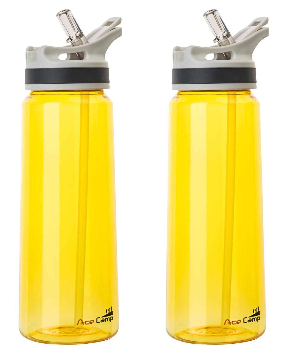 AceCamp TRITAN Trinkflasche BPA-frei mit Trinkhalm