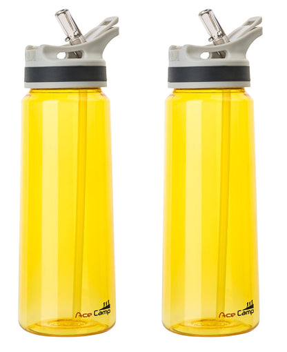 AceCamp TRITAN Trinkflasche BPA-frei mit Trinkhalm