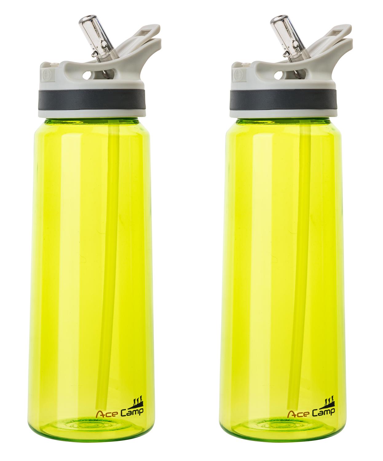 AceCamp TRITAN Trinkflasche BPA-frei mit Trinkhalm
