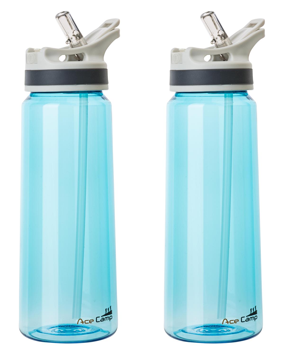 AceCamp TRITAN Trinkflasche BPA-frei mit Trinkhalm