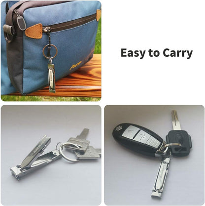 munkees Ultradünner Mini-Nagelknipser mit Schlüsselanhänger